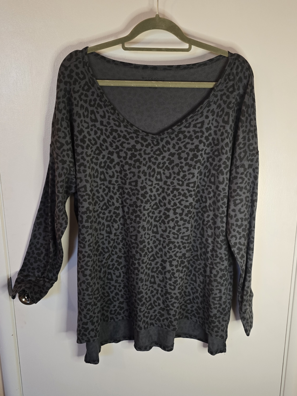 Workshop Republic Clothing Gray Knit Pullover